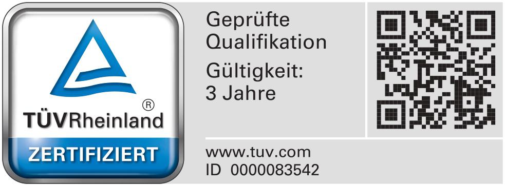 TÜV Zertifikat Performance Marketing Experte